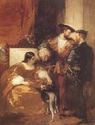 Richard Parkes Bonington Francis Iand the Duchess of Etampes (mk05) oil painting on canvas